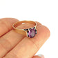 GOLD DEAL | 9ct Yellow & White Gold Twilight Sovereign Amethyst Ring
