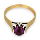 GOLD DEAL | 9ct Yellow & White Gold Twilight Sovereign Amethyst Ring