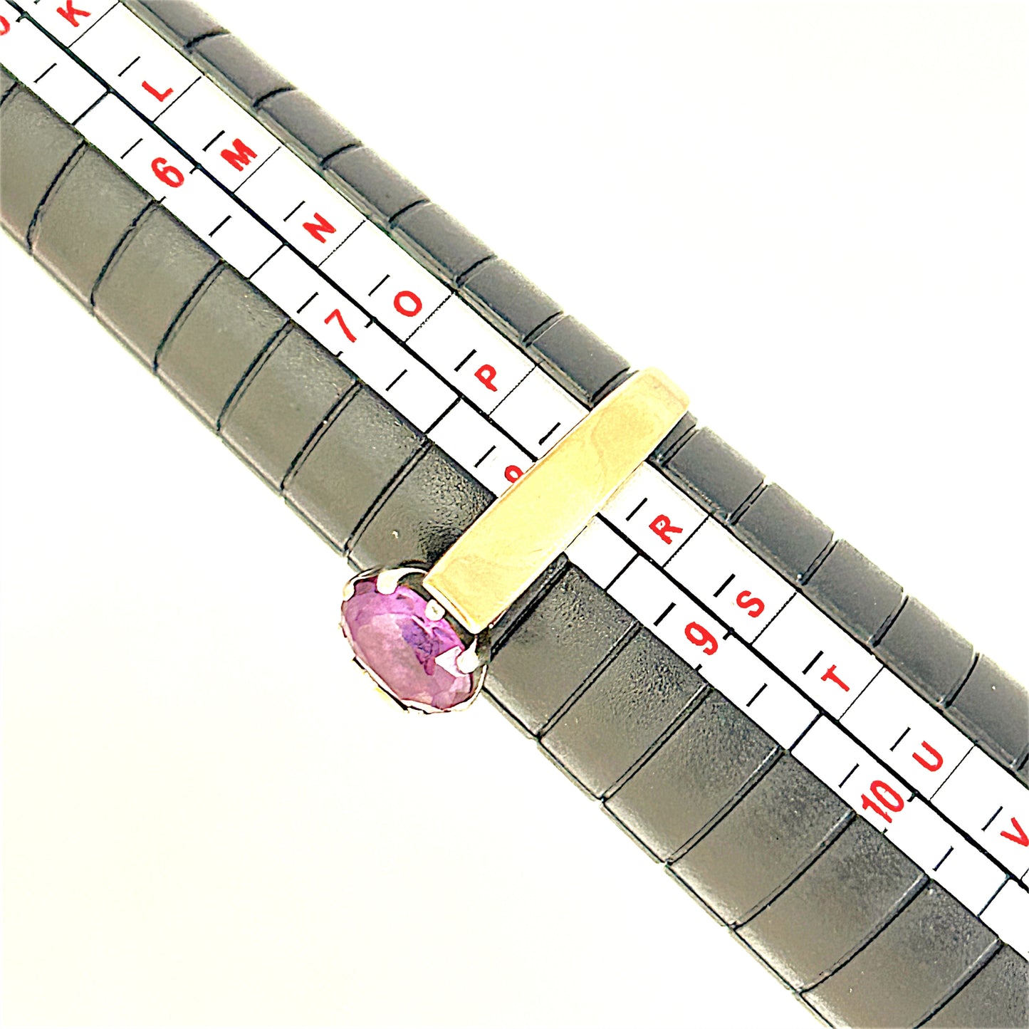 GOLD DEAL | 9ct Yellow & White Gold Twilight Sovereign Amethyst Ring