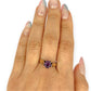 GOLD DEAL | 9ct Yellow & White Gold Twilight Sovereign Amethyst Ring