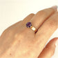 GOLD DEAL | 9ct Yellow & White Gold Twilight Sovereign Amethyst Ring