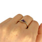 GOLD DEAL | 9ct Gold Michael Hill Violet Orbit Amethyst Ring with Sculpted Split Band