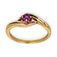 GOLD DEAL | 9ct Gold Michael Hill Violet Orbit Amethyst Ring with Sculpted Split Band