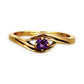GOLD DEAL | 9ct Gold Michael Hill Violet Orbit Amethyst Ring with Sculpted Split Band