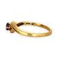 GOLD DEAL | 9ct Gold Michael Hill Violet Orbit Amethyst Ring with Sculpted Split Band