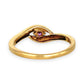 GOLD DEAL | 9ct Gold Michael Hill Violet Orbit Amethyst Ring with Sculpted Split Band