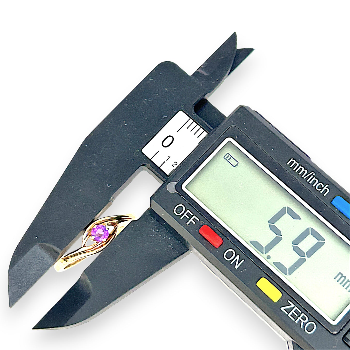 GOLD DEAL | 9ct Gold Michael Hill Violet Orbit Amethyst Ring with Sculpted Split Band