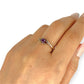 GOLD DEAL | 9ct Gold Michael Hill Violet Orbit Amethyst Ring with Sculpted Split Band