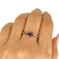 GOLD DEAL | 9ct Gold Michael Hill Violet Orbit Amethyst Ring with Sculpted Split Band