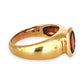 GOLD DEAL | 9ct Gold Crimson Ember Garnet Ring in Bezel Setting