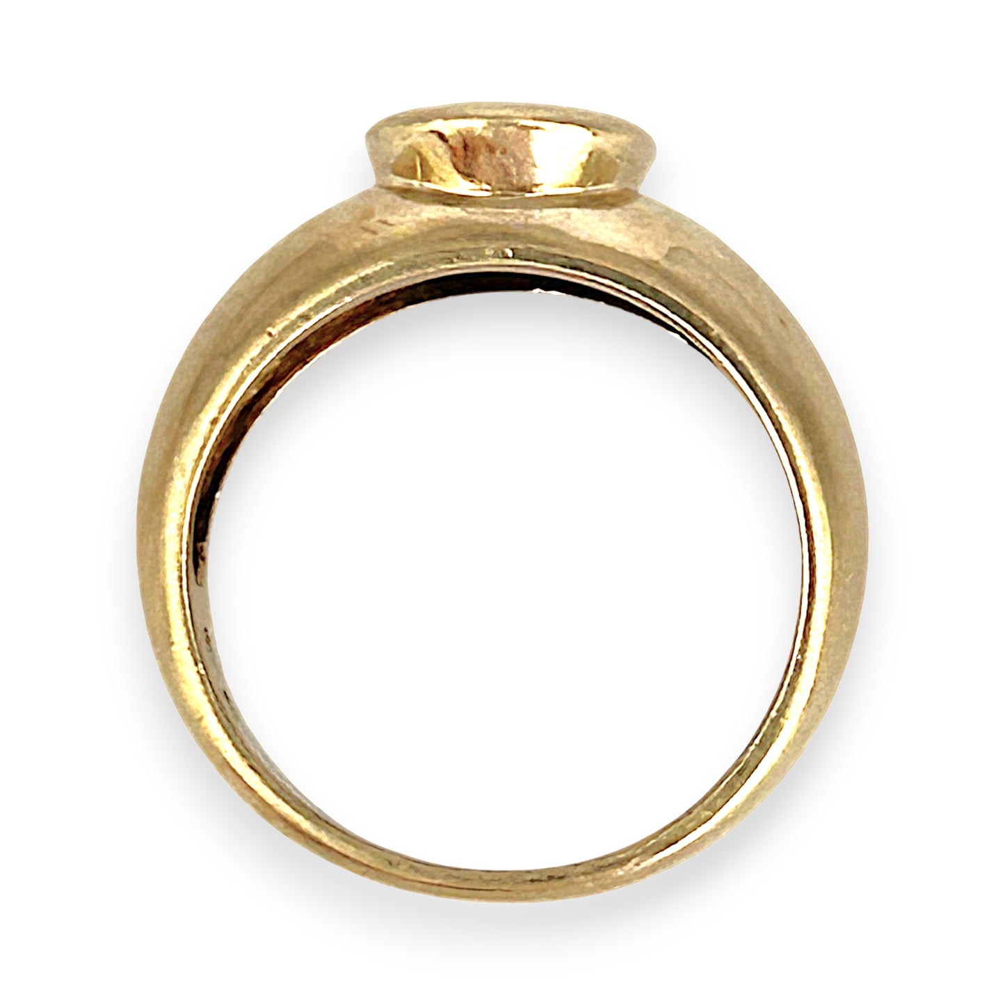 GOLD DEAL | 9ct Gold Crimson Ember Garnet Ring in Bezel Setting