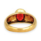 GOLD DEAL | 9ct Gold Crimson Ember Garnet Ring in Bezel Setting