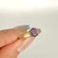 GOLD DEAL | 9ct Gold Luna Violet Amethyst Ring Size N