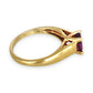 GOLD DEAL | 9ct Gold Luna Violet Amethyst Ring Size N