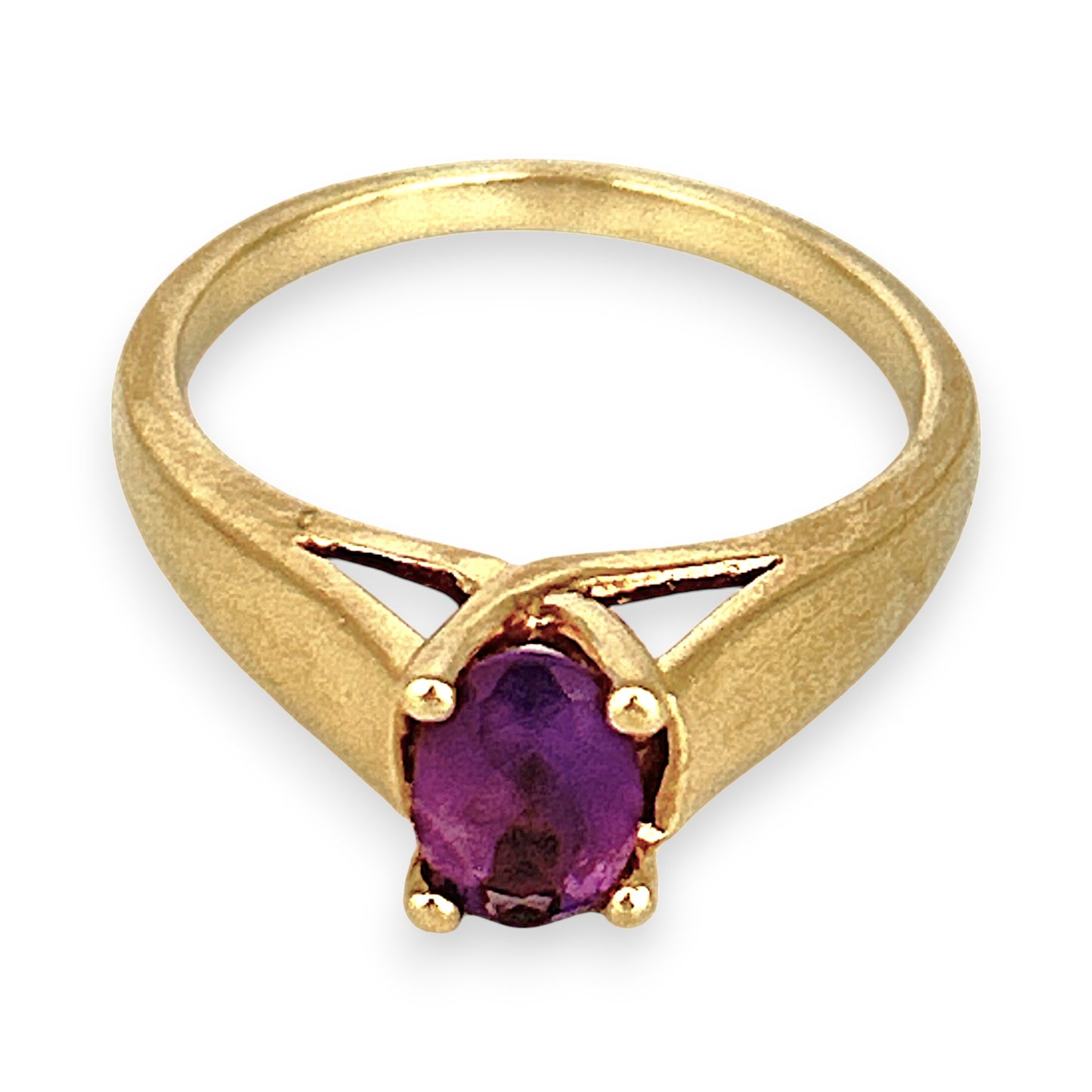 GOLD DEAL | 9ct Gold Luna Violet Amethyst Ring Size N