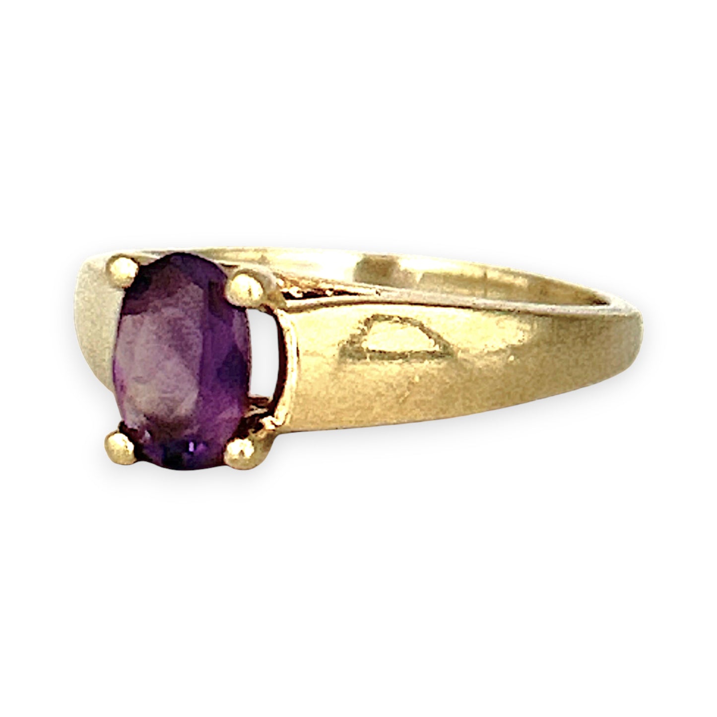 GOLD DEAL | 9ct Gold Luna Violet Amethyst Ring Size N