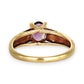 GOLD DEAL | 9ct Gold Luna Violet Amethyst Ring Size N