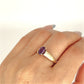 GOLD DEAL | 9ct Gold Luna Violet Amethyst Ring Size N