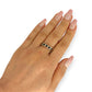 GOLD DEAL | 9ct (9K) Gold Midnight Gleam Sapphire & Diamond Band Ring O