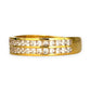 GOLD DEAL | 21K Gold Ring with Multiple CZ, Size O1/2