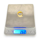 GOLD DEAL | 21K Gold Ring with Multiple CZ, Size O1/2