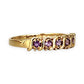 GOLD DEAL | 9ct Gold Refurbished Amethyst Wave Ring Size O