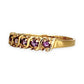 GOLD DEAL | 9ct Gold Refurbished Amethyst Wave Ring Size O