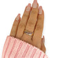 GOLD DEAL | 9ct (9K) Gold Blush Harmony Pink Sapphire & Diamond Ring Size N