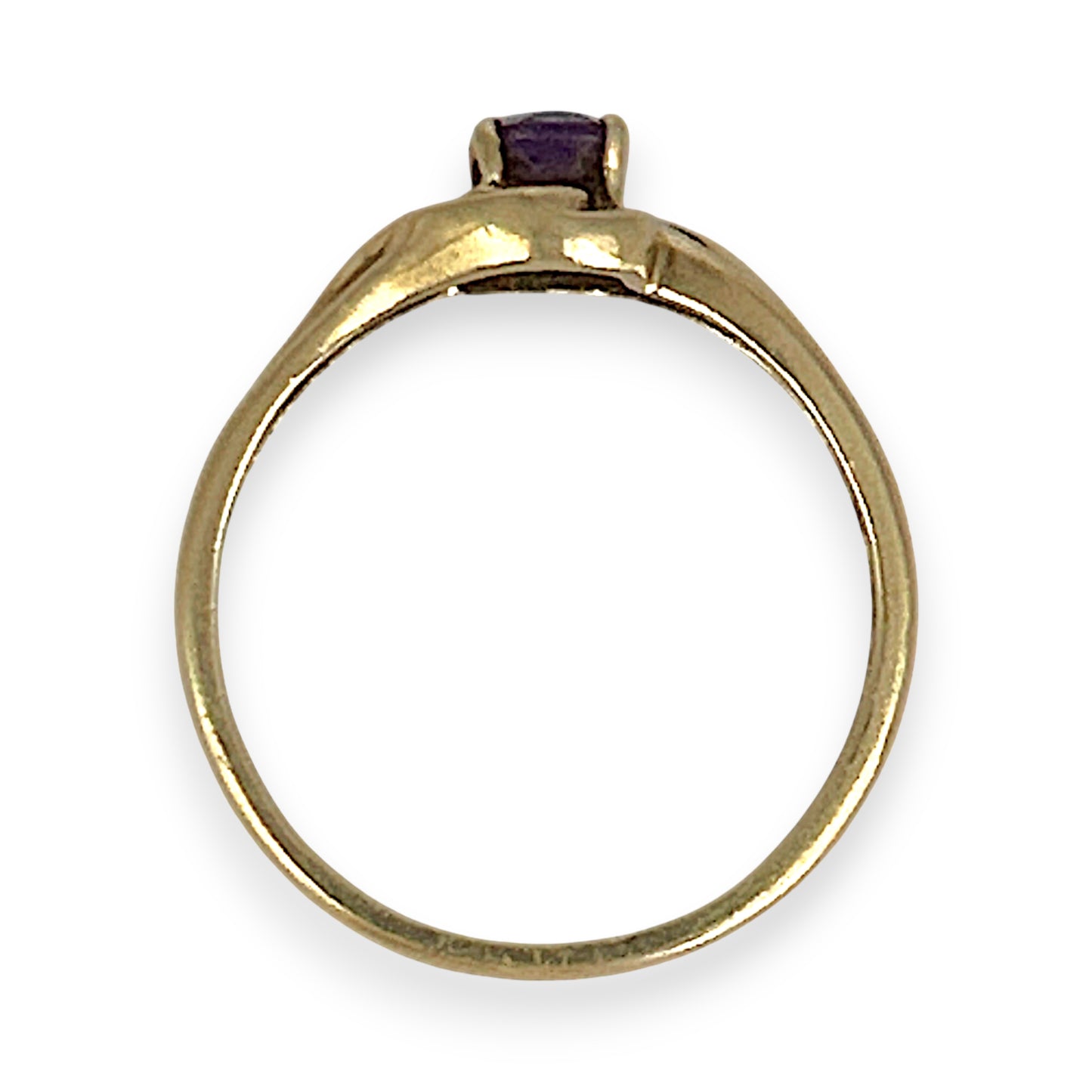 GOLD DEAL | 9ct Gold Twilight Spark Amethyst & Diamond Ring Size P 1/