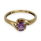 GOLD DEAL | 9ct Gold Twilight Spark Amethyst & Diamond Ring Size P 1/