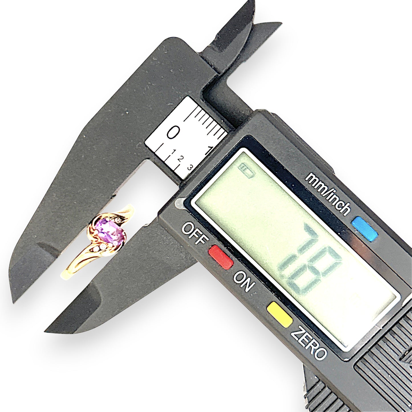 GOLD DEAL | 9ct Gold Twilight Spark Amethyst & Diamond Ring Size P 1/