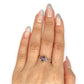 GOLD DEAL | 9ct Gold Twilight Spark Amethyst & Diamond Ring Size P 1/