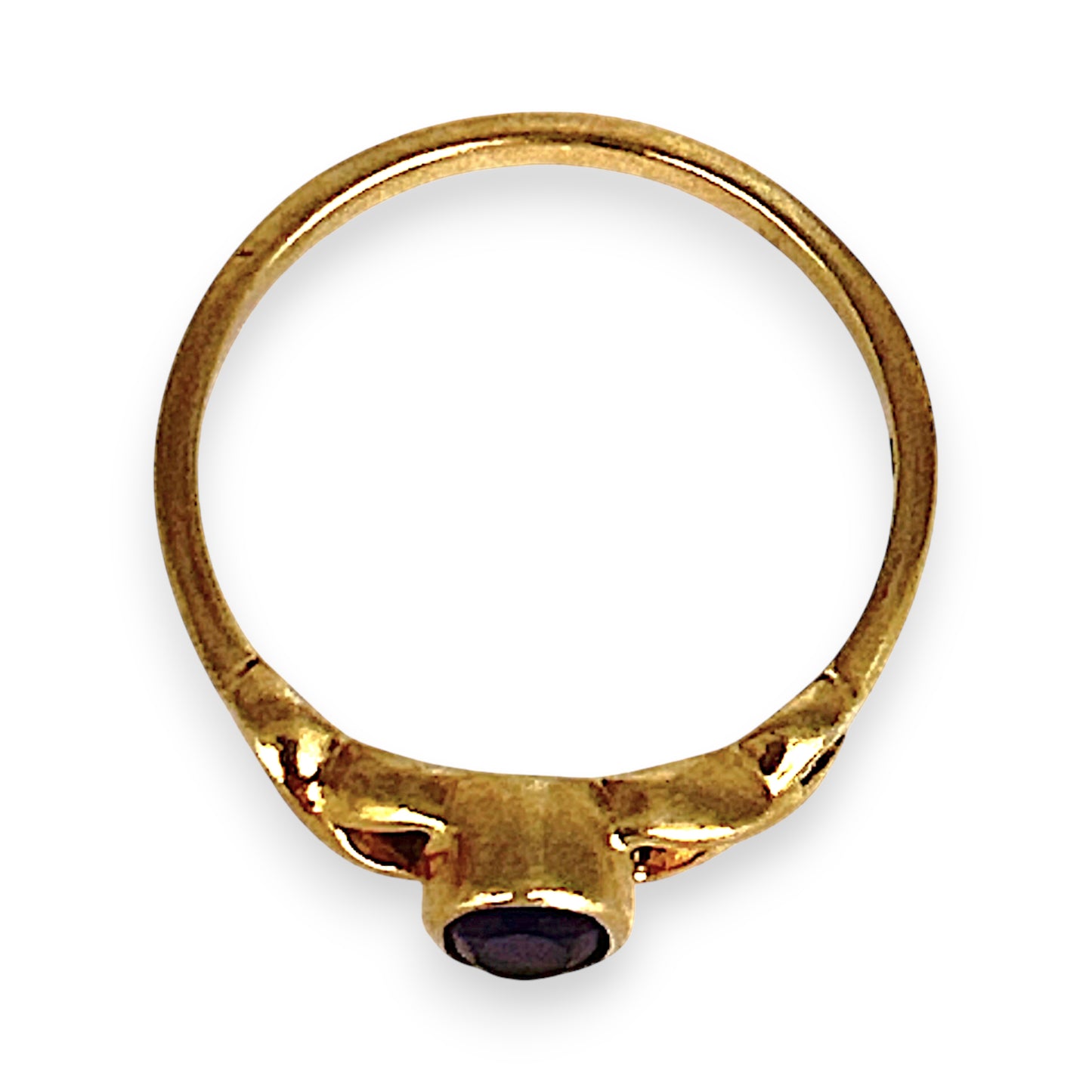 GOLD DEAL | 9ct (9K) Gold Violet Twist Amethyst Ring Size P