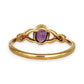 GOLD DEAL | 9ct (9K) Gold Violet Twist Amethyst Ring Size P
