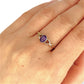GOLD DEAL | 9ct (9K) Gold Violet Twist Amethyst Ring Size P