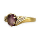 GOLD DEAL | 9ct (9K) Gold Amethyst Elegance Ring with Diamonds
