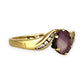 GOLD DEAL | 9ct (9K) Gold Amethyst Elegance Ring with Diamonds