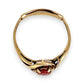 GOLD DEAL | 9ct Gold Crimson Whisper Ruby & Diamond Ring with a Size Adjuster