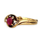 GOLD DEAL | 9ct Gold Crimson Whisper Ruby & Diamond Ring with a Size Adjuster