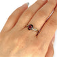 GOLD DEAL | 9ct Gold Crimson Whisper Ruby & Diamond Ring with a Size Adjuster