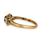 GOLD DEAL | 9ct Gold Noir Elegance Ring — Natural Sapphire & Diamond Trio
