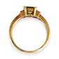 GOLD DEAL | 9ct Gold Ring with Princess Cut Peridot & Diamond Accents