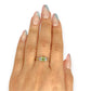 GOLD DEAL | 9ct Gold Ring with Princess Cut Peridot & Diamond Accents