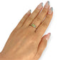 GOLD DEAL | 9ct Gold Ring with Princess Cut Peridot & Diamond Accents