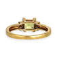 GOLD DEAL | 9ct Gold Ring with Princess Cut Peridot & Diamond Accents