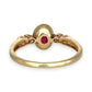 GOLD DEAL | 9ct (9K) Gold Crimson Grace Ruby & Diamond Ring Size P