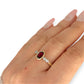GOLD DEAL | 9ct (9K) Gold Crimson Grace Ruby & Diamond Ring Size P