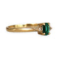 GOLD DEAL | 9ct Gold Embrace Ring – Vivid Emerald & Diamond Accents