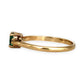 GOLD DEAL | 9ct Gold Embrace Ring – Vivid Emerald & Diamond Accents