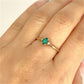 GOLD DEAL | 9ct Gold Embrace Ring – Vivid Emerald & Diamond Accents
